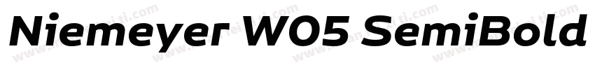 Niemeyer W05 SemiBold Regular字体转换